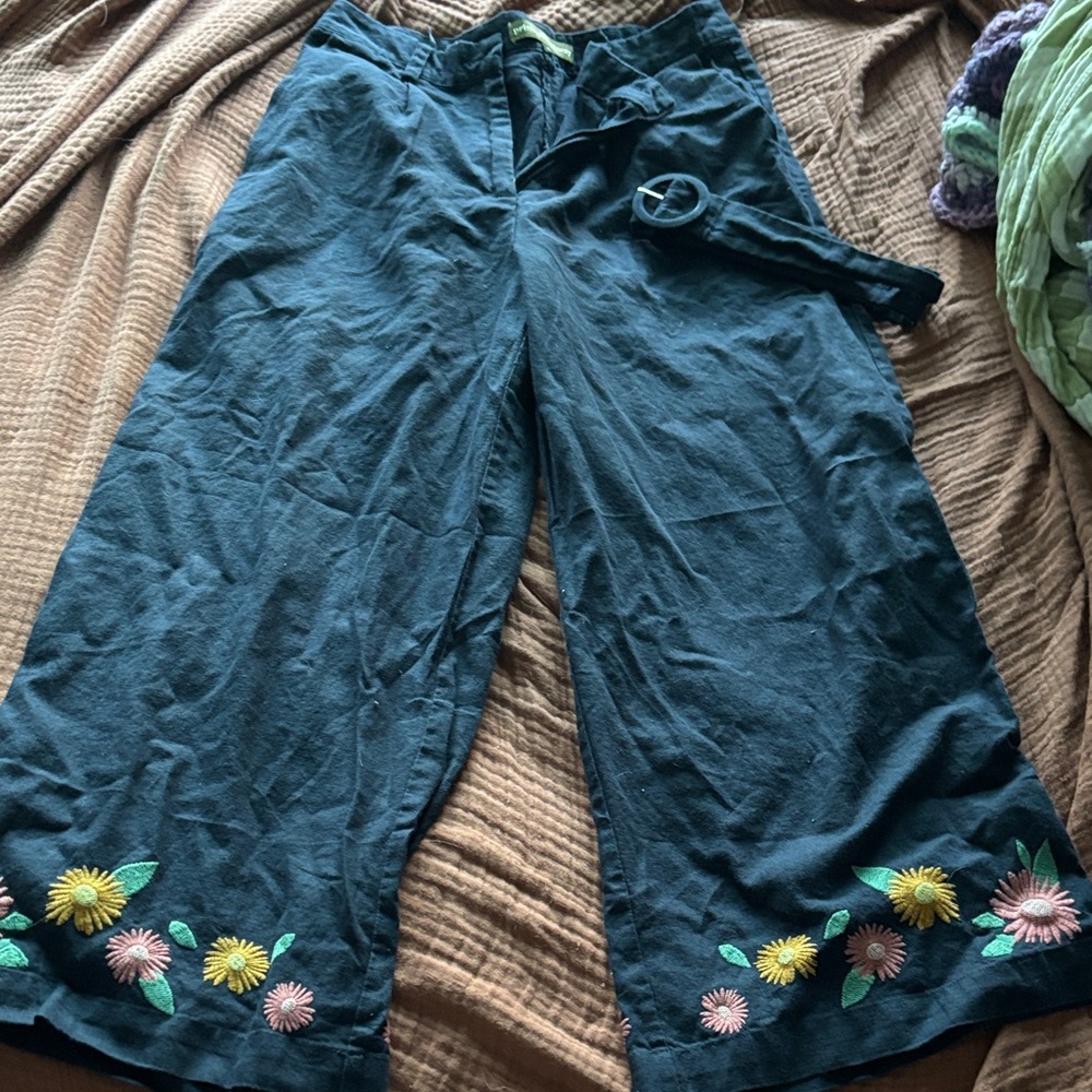 Princess Highway Floral Embroidered Pants